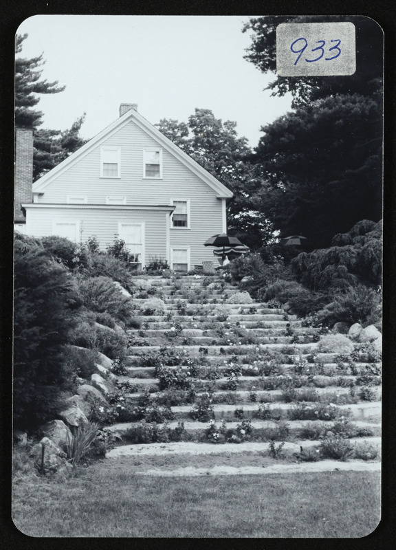 Rear view of Felton house, across from Hamilton post office, 588 Bay Road, Hamilton, MA