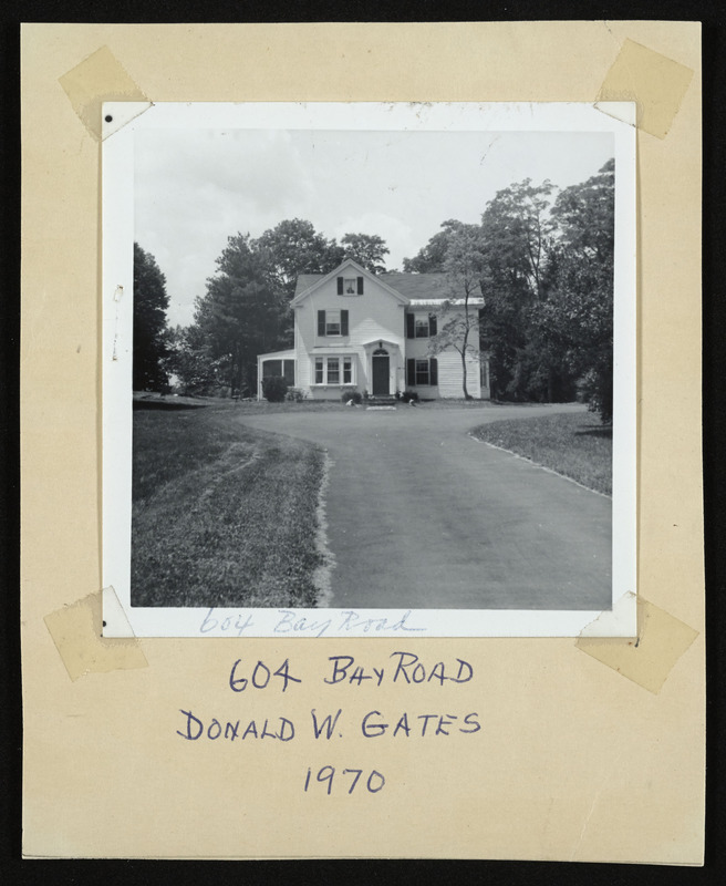 604 Bay Road, Donald W. Gates, 1970