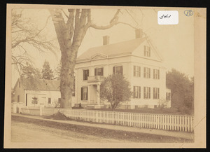 621 Bay Road as it was before 1890, Judge Daniel E. Safford house purchased by Miss Mary Curtis, 1922