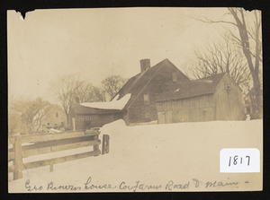 Geo. Brown house, cor Farms Road and Main