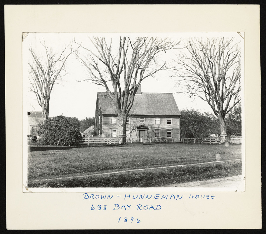 Brown-Hunneman house, 638 Bay Road, 1896