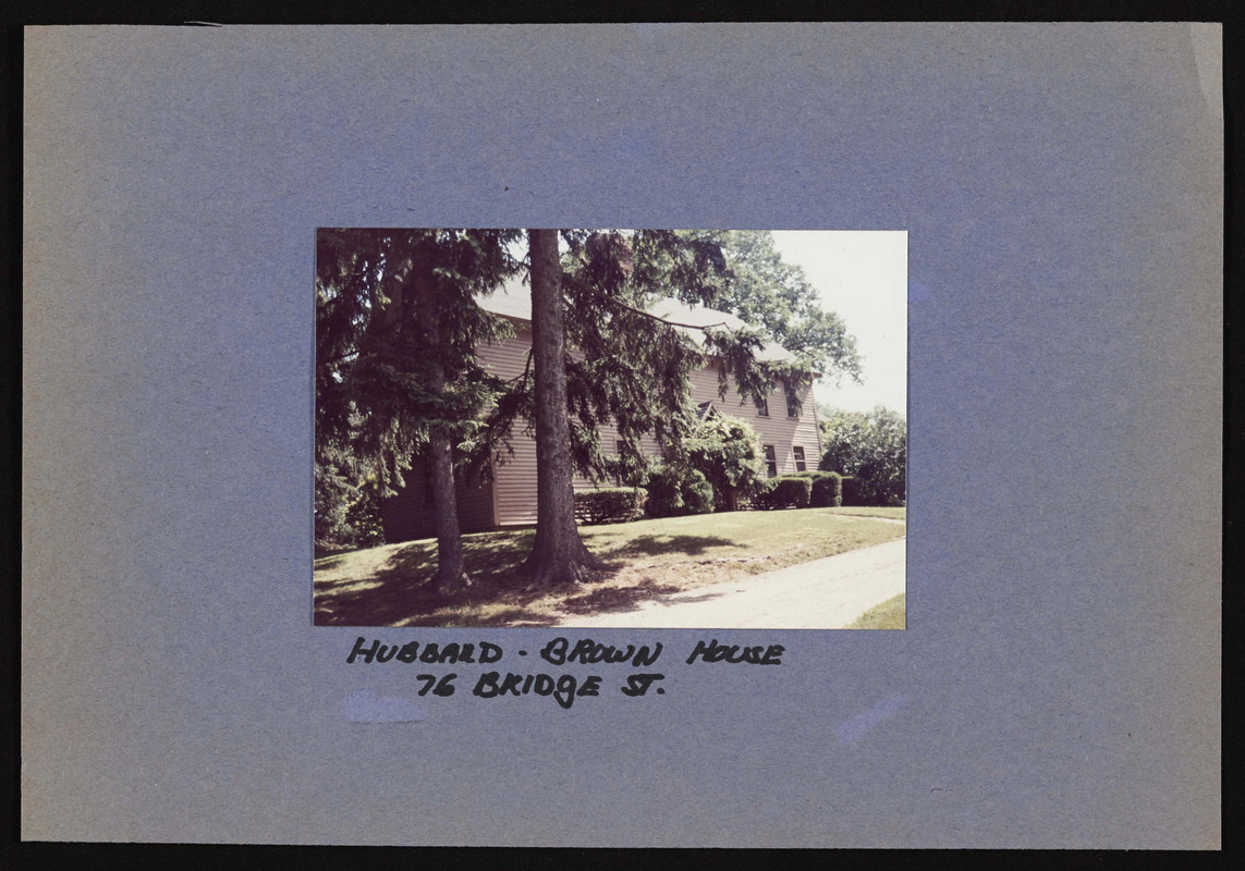 Hubbard-Brown house, 76 Bridge Street