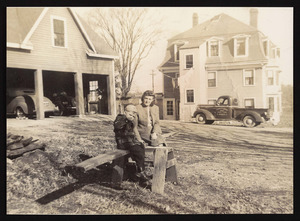 Billy Poole, age 4, mother Eileen Waterhouse Poole, 946 Bay Road