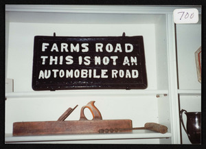 Farms Road sign