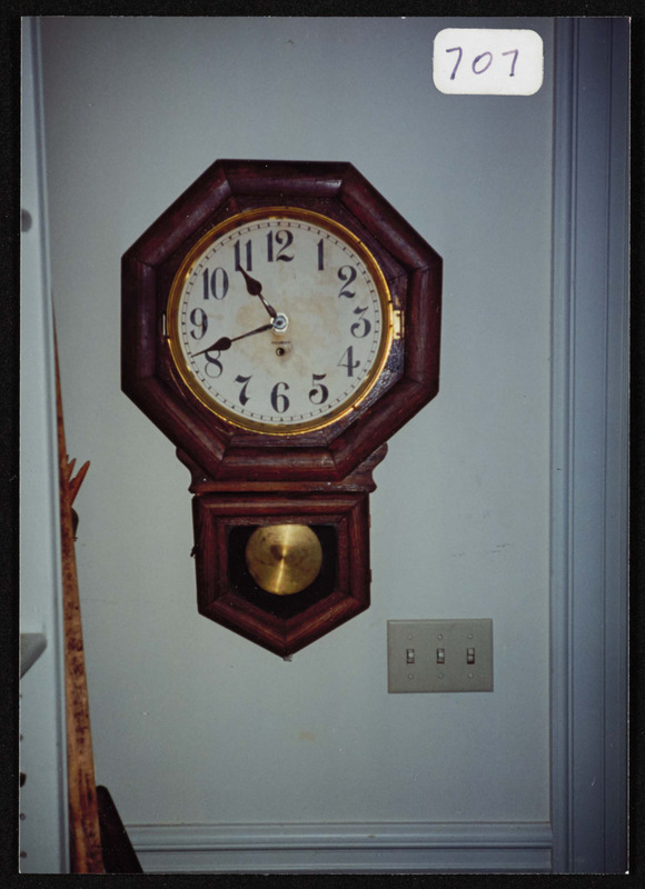 Historical clock, Hamilton Historical Society, town hall, Hamilton, Mass