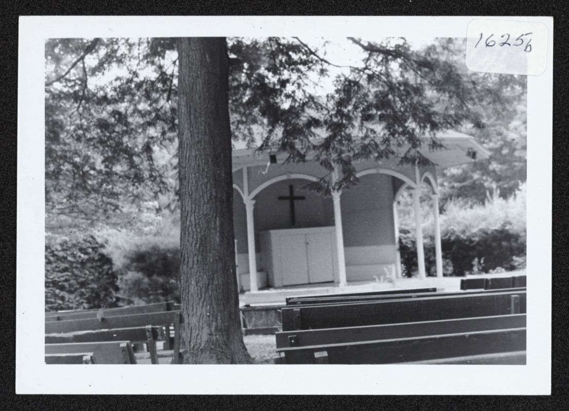 Preacher's stand at Vesper Circle, seating arrangement, 1974 Digital