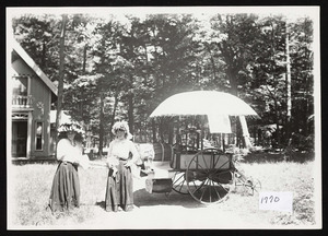 Ladies dressed for occasion, Asbury grove, 1907