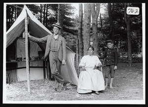 Early type tent at Asbury Grove, So. Hamilton, Mass, selling baskets