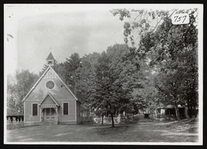 Chapel at Asbury Grove, So. Hamilton, Mass, looking up Skinner Ave.