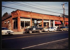 Paint and wall paper store, corner, Bob Newhall's bike shop, Hunter's Inn Restaurant, Bay Rd. Hamilton, Appleton block