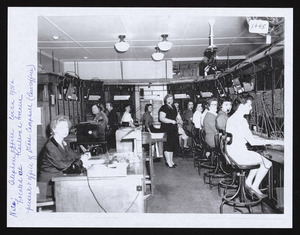 Telephone office, circa 1950's, located at Railroad Avenue