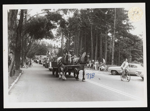 Parade, Red Top Farm entry, work horses, Arthur S. Hulbert, Town Farm Road, Ipswich