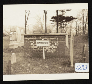 M. Cutler's grave, Hamilton Cemetery