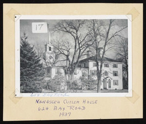 Manasseh Cutler house, 624 Bay Road, 1937