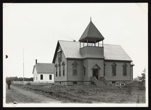 Construction of Methodist Church, Railroad Ave.