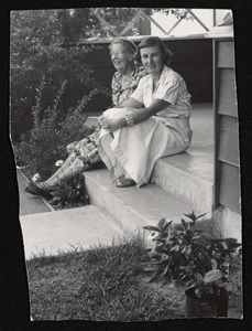 Reseda, Calif., circa 1950, Nancy and Barbara Corcoran