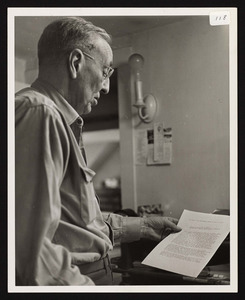 Curator Ha Daley in his office, 1966