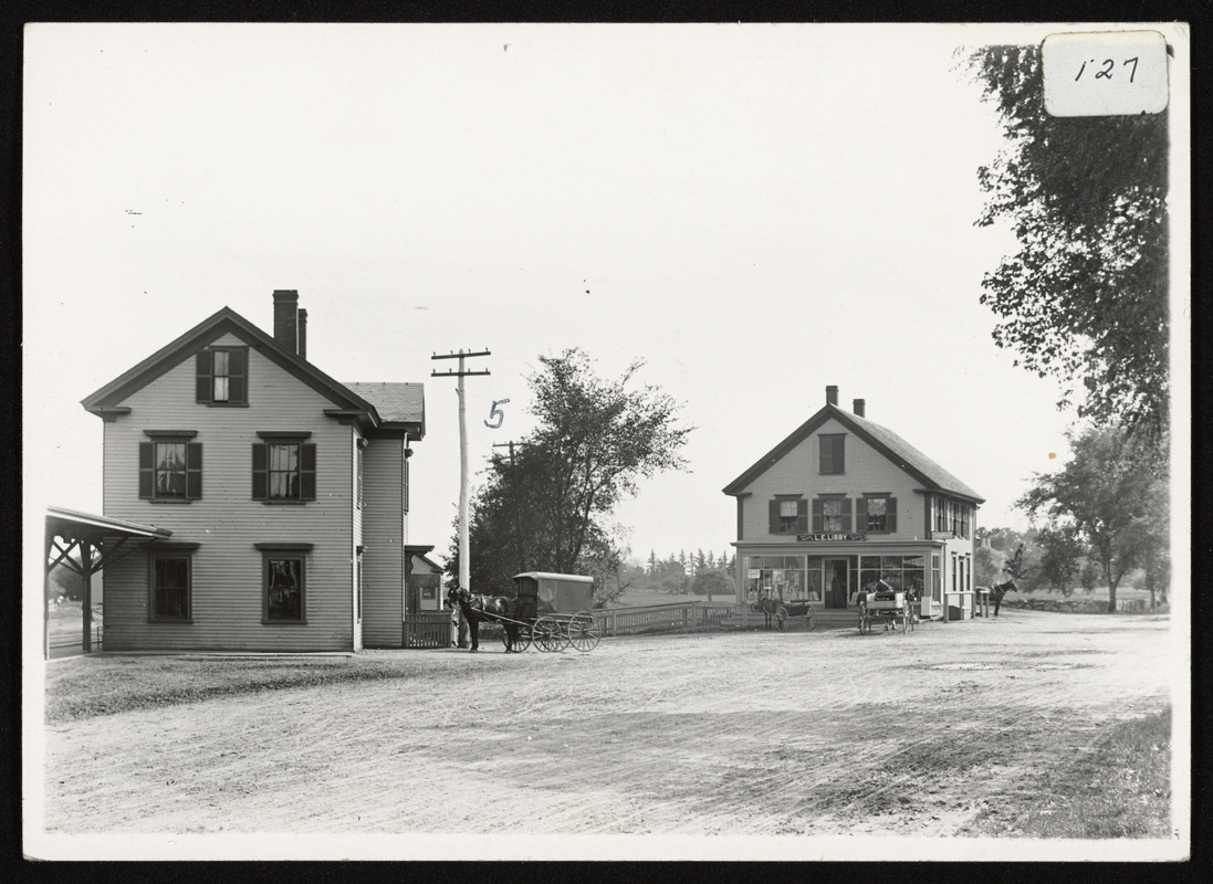 Wenham and Hamilton R.R. Depot and adjacent store, So. Hamilton