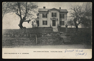 Gail Hamilton house, Hamilton, Mass., front view, east