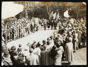 The dedication of the French pillars, May 1951