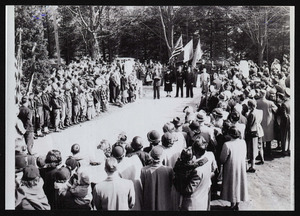 The dedication of the French pillars, 1951 May