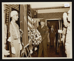 Firing squad, 1952, at dedication of W.W.II Memorial at Jr. Sr. High School, Frank O'Hara