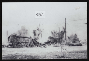 Showing the devastation of the March 1910 fire around Mill, Willow, and Asbury Streets