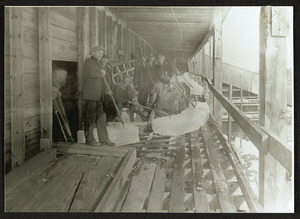 Ice house, Chebacco Lake, 1909