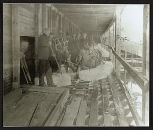 Ice house, Chebacco Lake, 1909