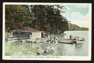 Boat landing, Idlewood Lake Grove, Hamilton, Mass.