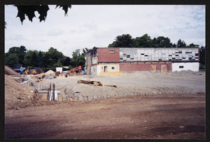Old site Hamilton High School, footings for new library