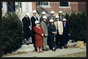 Doris Gallant, Alan Reid, state commission librarian, Scott Maddern, Annette James, state person, Brad Hill, architect, architect, David Neill