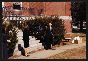 Opening of time capsule, March 8, 2000