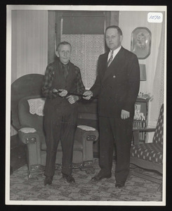 Francis Whipple presented Boston Post Cane to Samuel Goodhue