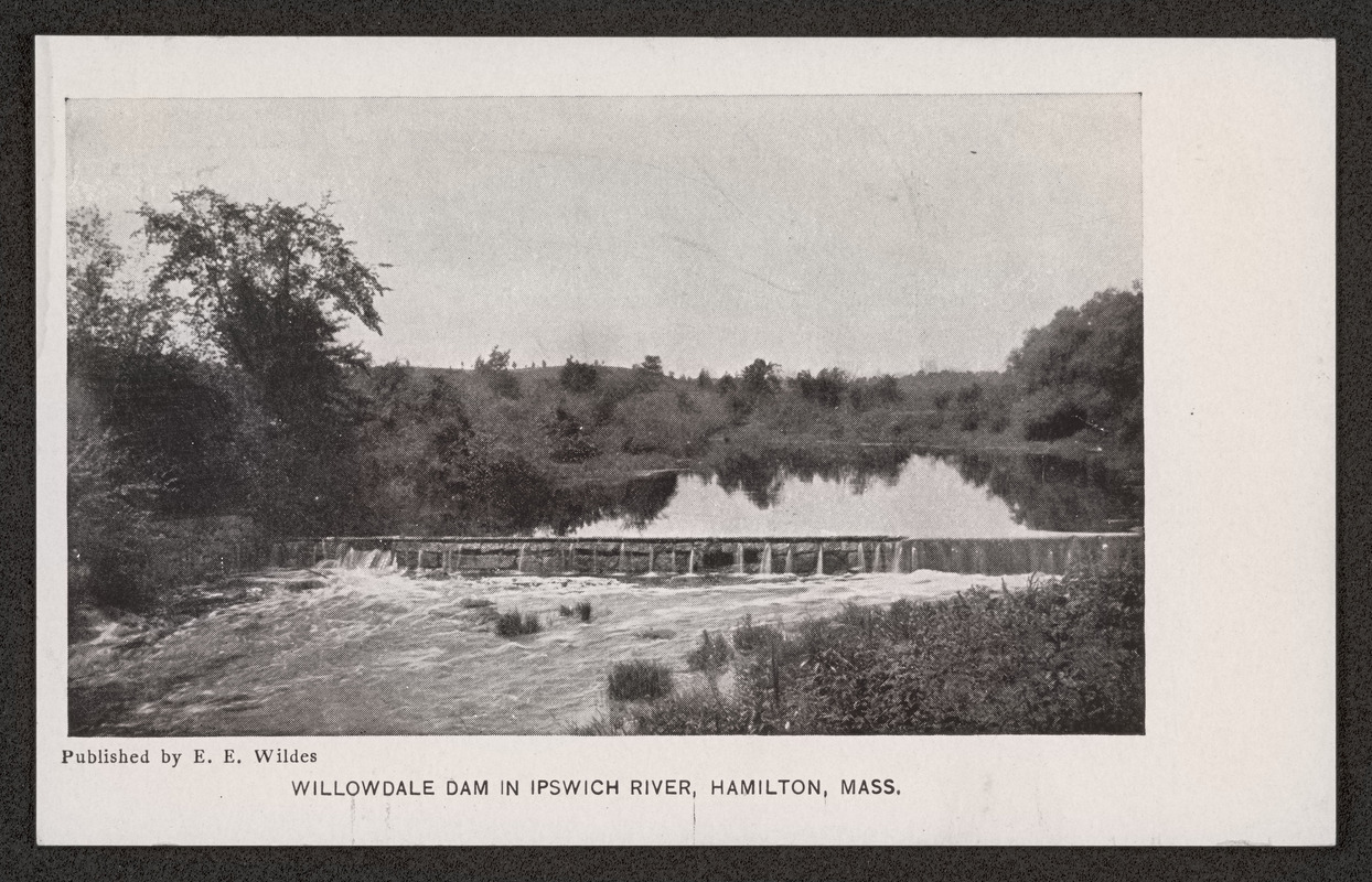 Willowdale dam in Ipswich River, Hamilton, Mass