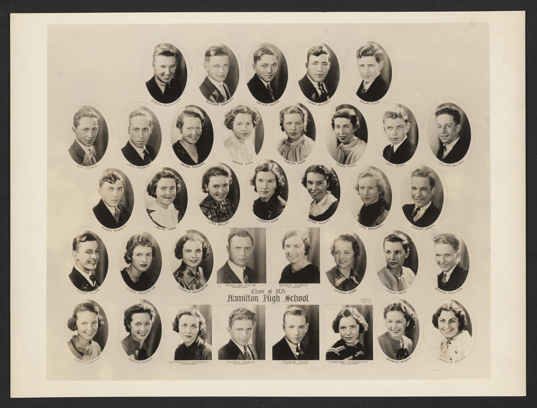 Class of 1935 Hamilton High School