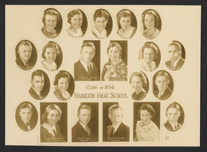 Class of 1934 Hamilton High School