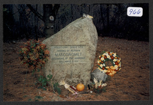 Masconomet gravesite, 1971