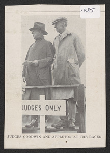 Judges Goodwin and Appleton at the races