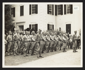 Unit of Massachusetts National Guard, 1930's, Wenham Town Hall
