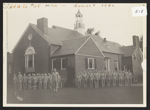 At Community House Headquarters, first group photo after March 17th 1942 enlistment start