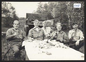 Home guard, first clambake, 1943