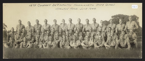 15th Company, 24th Infantry Massachusetts State Guard, Hamilton, Mass., June 1944