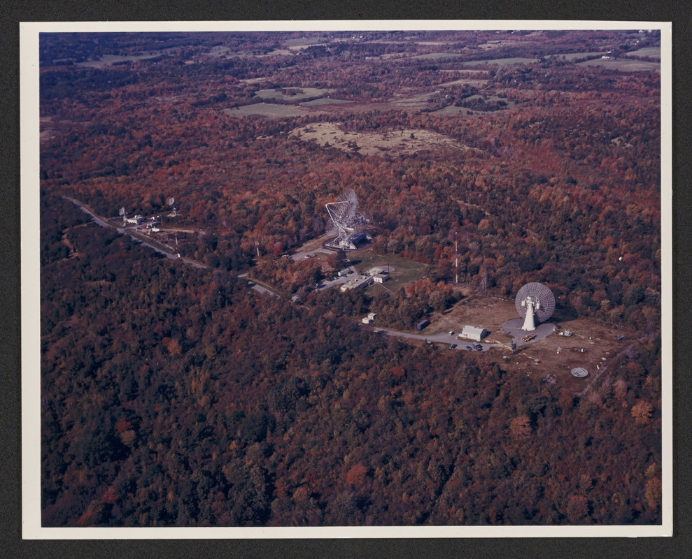 1950's aerial view of U.S. Radar Station on Sagamore Hill
