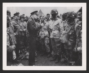 General Eisenhower Addressing the D-Day Troops