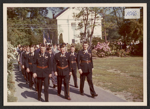Memorial Day, 1976, A.P.G. post 194, A.L., entering Hamilton Cemetery to decorate graves, etc.