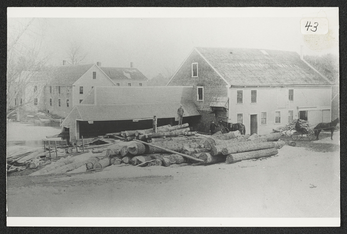 The 1860 Norwood's Mills at Ipswich River, Highland St., Hamilton