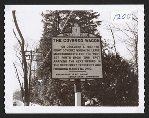 Ohio Trek marker at 624 Bay Road, 1960