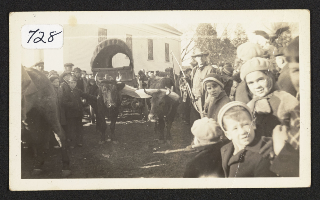 1st reenactment of Ohio Trek, First Congregational Church, Bay and Cutler Roads, 1937, at time of departure