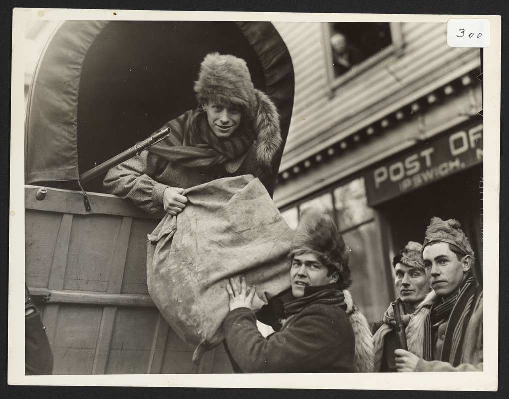 Covered wagon departure celebration, 1 Dec. 1937